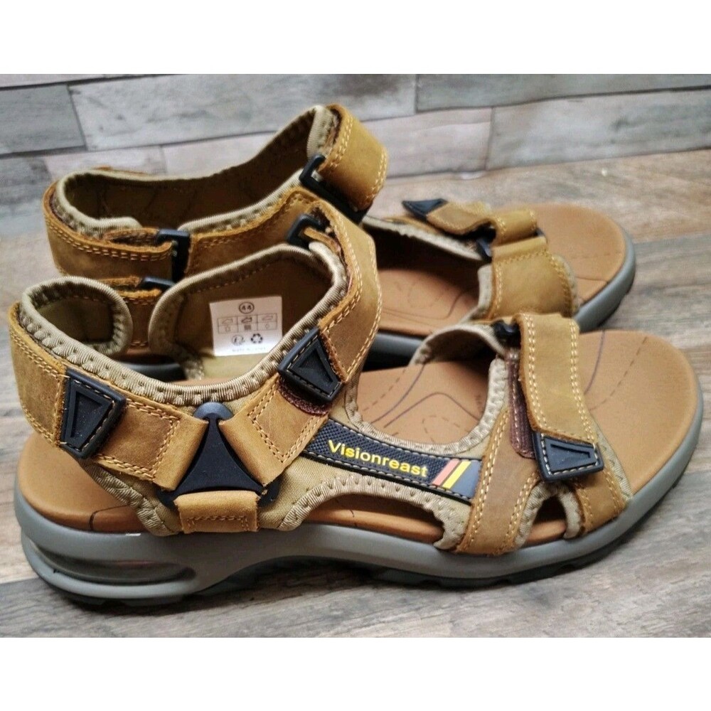 Visionreast Mens Athletic Sandals Open-Toe Hiking Outdoor Non-slip Sandals Sz.10